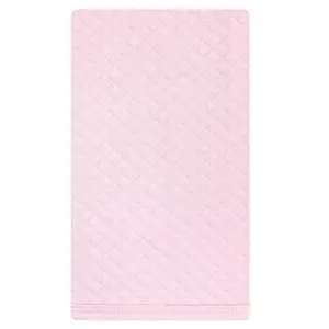 Hudson Baby Infant Girl Quilted Burp Cloths 10pk, Pink Navy Floral, One Size