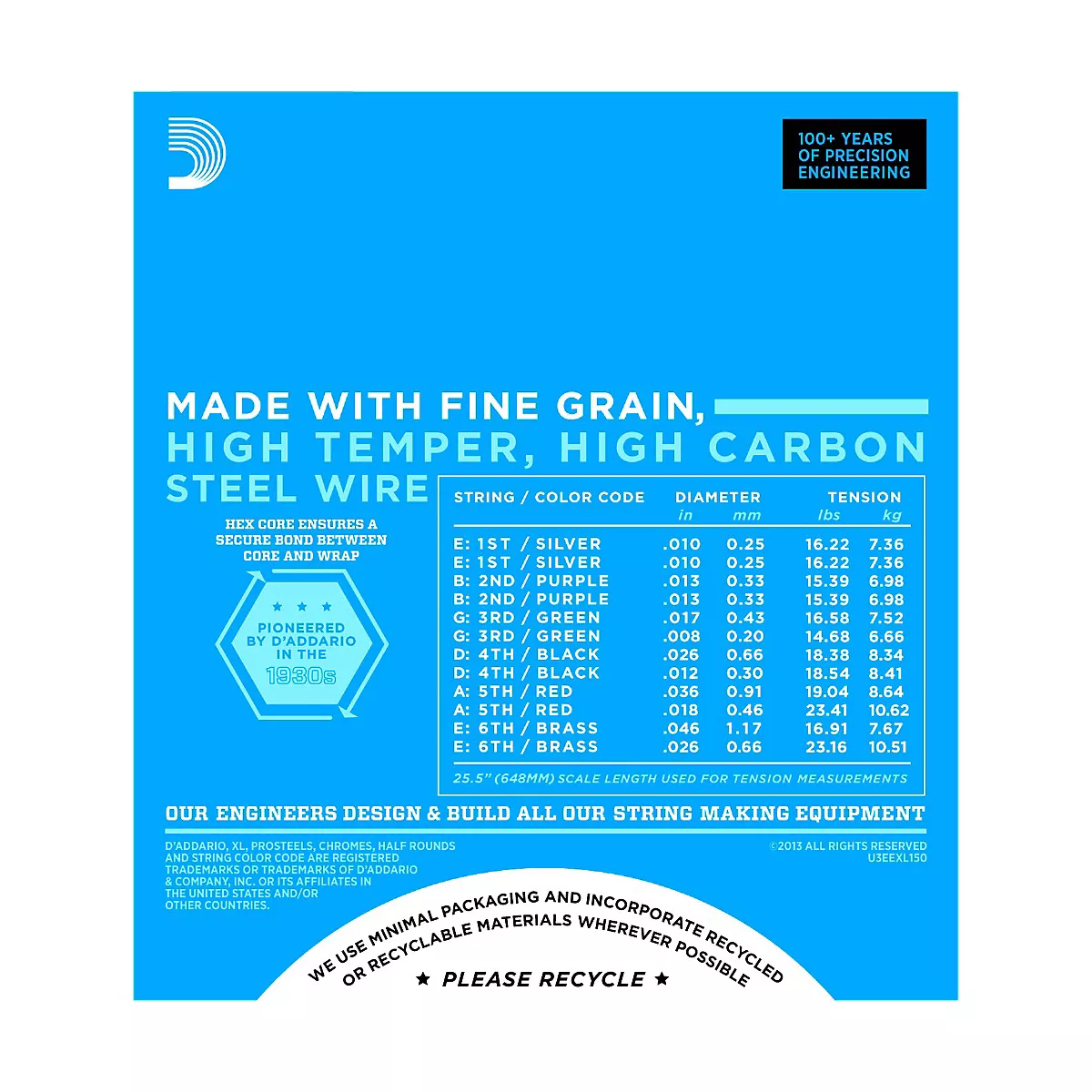 D'Addario EXL150 Nickel XL 12-String Electric Guitar Strings