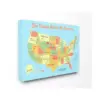 24"x1.5'x30" United States of America Usa Kids' Map Oversized Stretched Canvas Wall Art - Stupell Industries