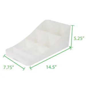 Mind Reader 7 Compartment Coffee Condiment, White