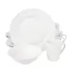 Gibson Noble Court 12 Piece Dinnerware Set Rim Shape in White