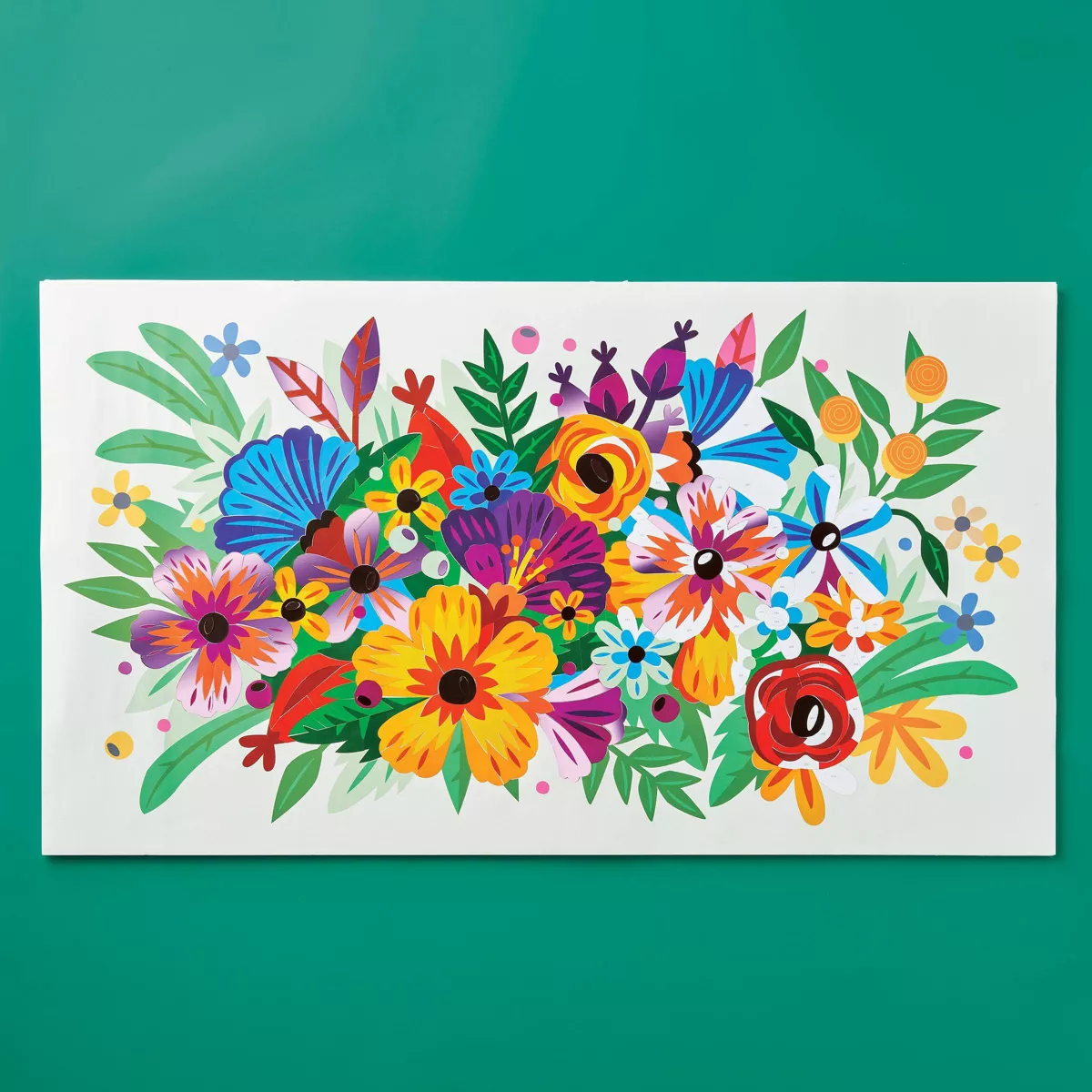 Sticker-By-Number Poster Kit Floral - Mondo Llama™