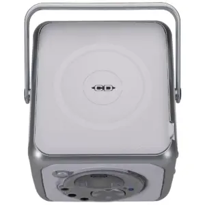 Jensen Portable Bluetooth Receiver Music System with CD Player - Silver (CD-555A)