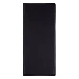 Juvale 6-Pack Black Restaurant Menu Cover Holder, Double View with Clear PVC Sheets, 11.3 x 5 in