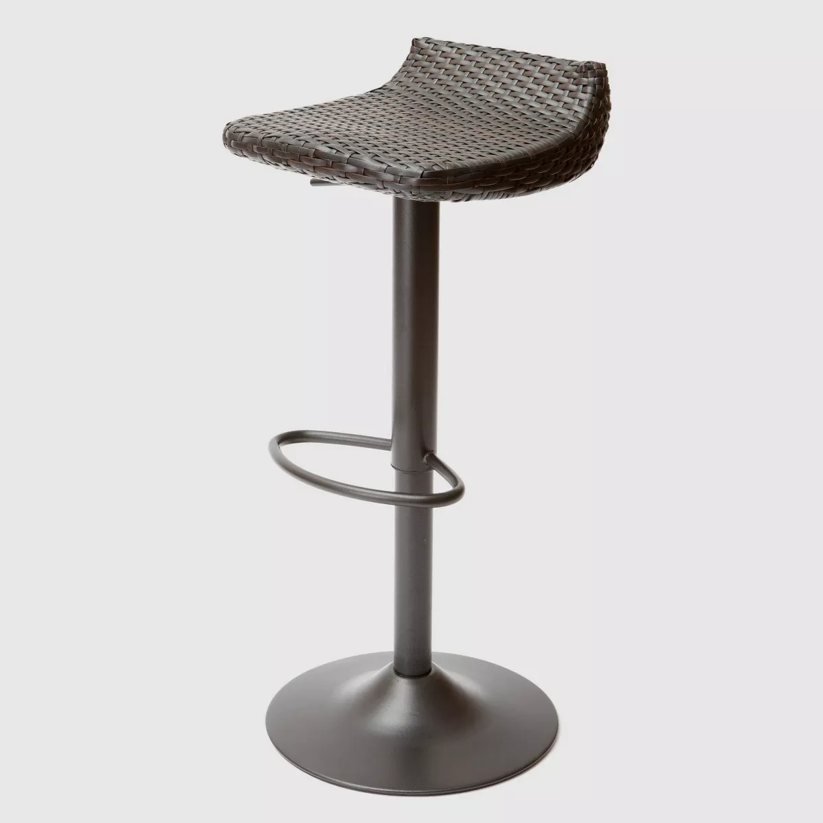 Deco 2pk All- Weather Wicker Patio Barstool Set - Brown - RST Brands