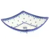 Blue Rose Polish Pottery Medallion Square Serving Dish