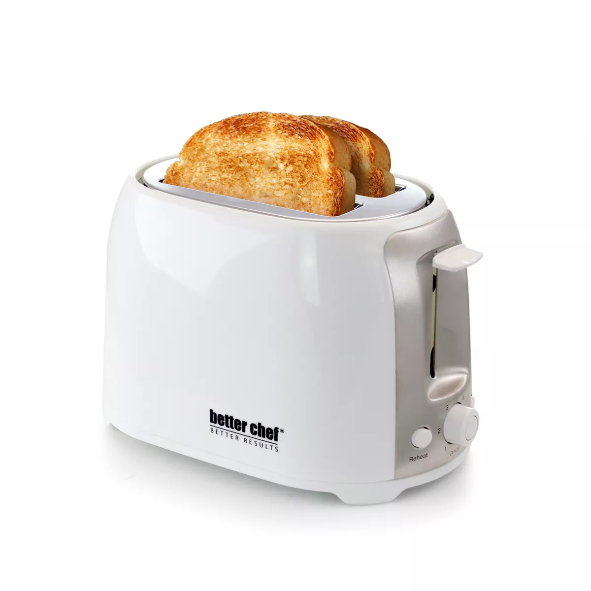 Better Chef Cool Touch Wide-Slot Toaster- White