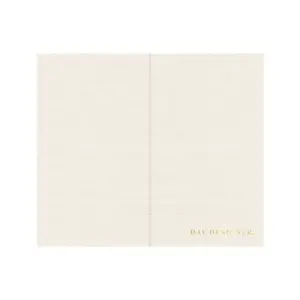 Day Designer Desk Folio Pearlized Cream - Blue Sky