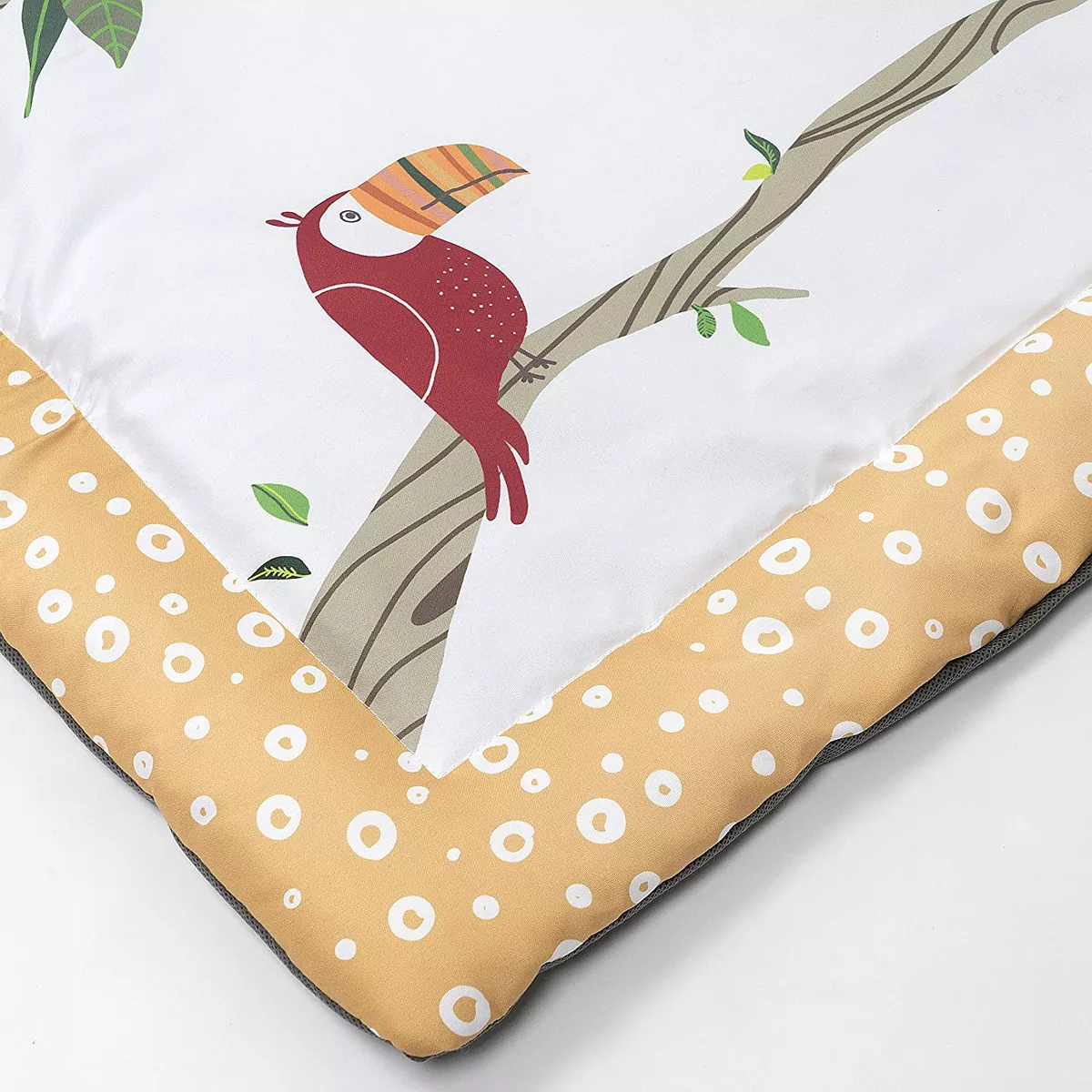 JumpOff Jo - Infant Activity Gym and Baby Play Mat - Ages 0-18 mo. - Tropical Jungle Sloth