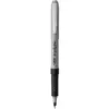 BIC Roller Glide Grip Ballpoint Pen with Metal Clip, 0.7 mm Fine Tip, Black Ink, Gray Barrel, pk of 12