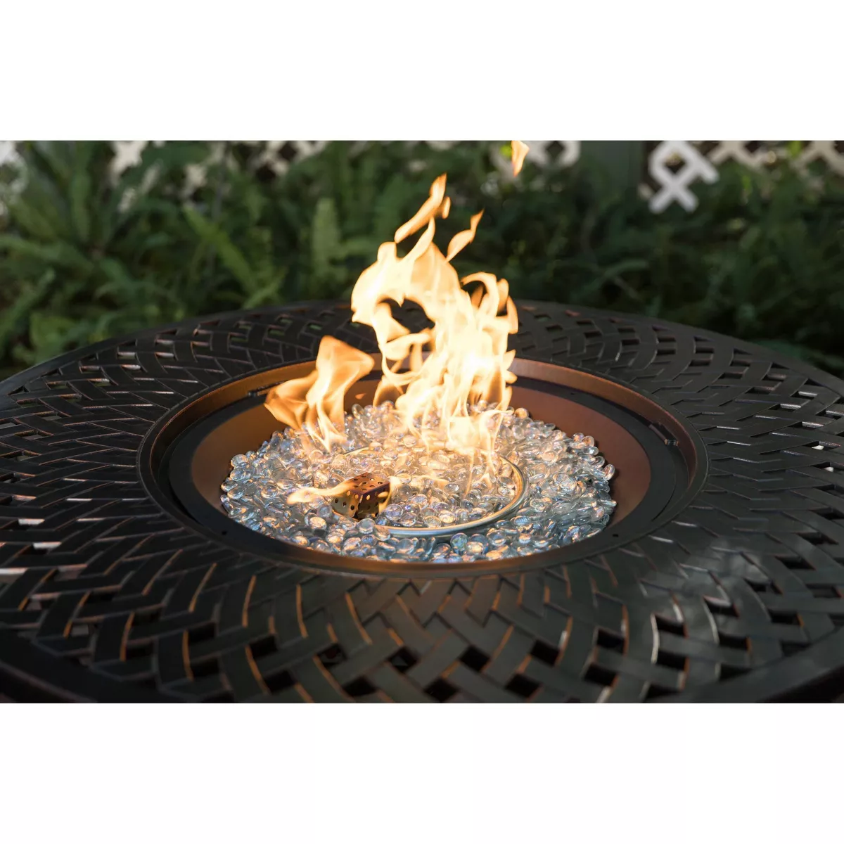 Verona Aluminum Round LPG Fire Pit - Fire Sense