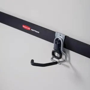 Rubbermaid Heavy Duty Universal Vertical FastTrack Hanging Wall Mount Bike Hook Garage Storage Organizer (6 Pack)