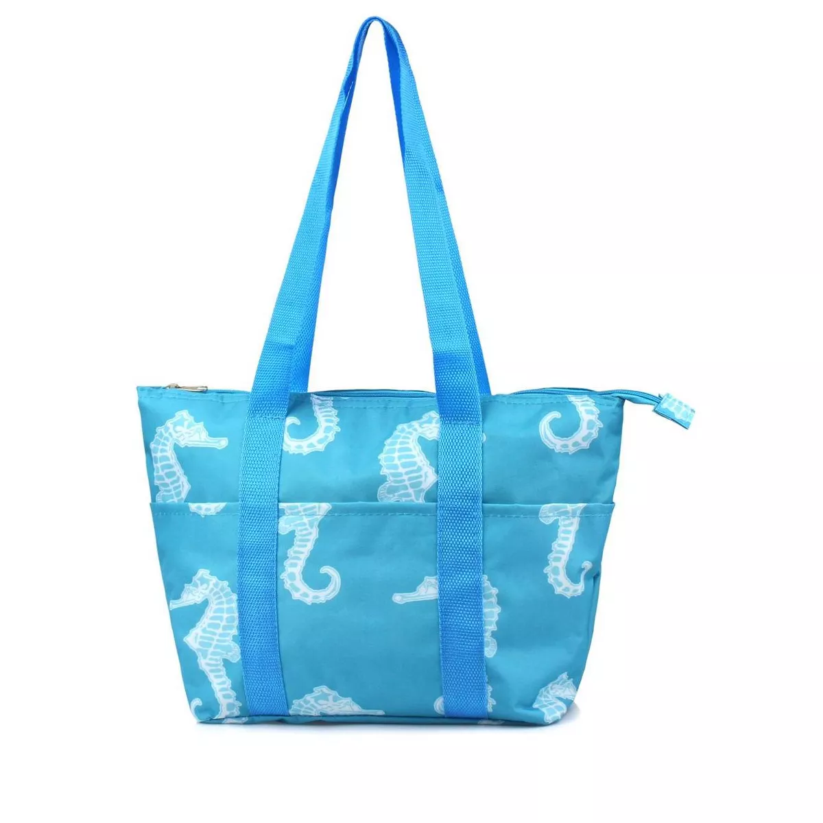 Zodaca Large Insulated Lunch Tote Bag, Seahorse