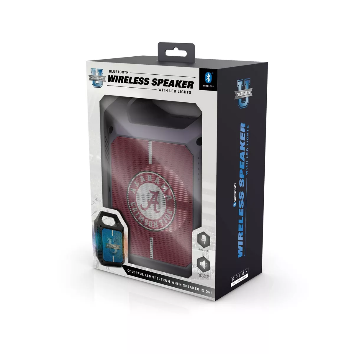 NCAA Alabama Crimson Tide Bluetooth Speaker with LED Lights