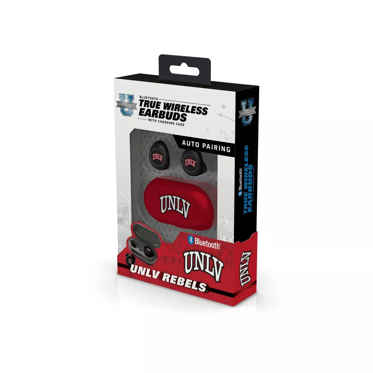 NCAA UNLV Rebels True Wireless Bluetooth Earbuds