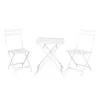 3pc Metal Patio Bistro Set - White - Olivia & May