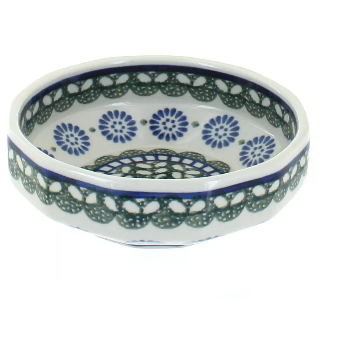 Blue Rose Polish Pottery Maia Small Angular Bowl