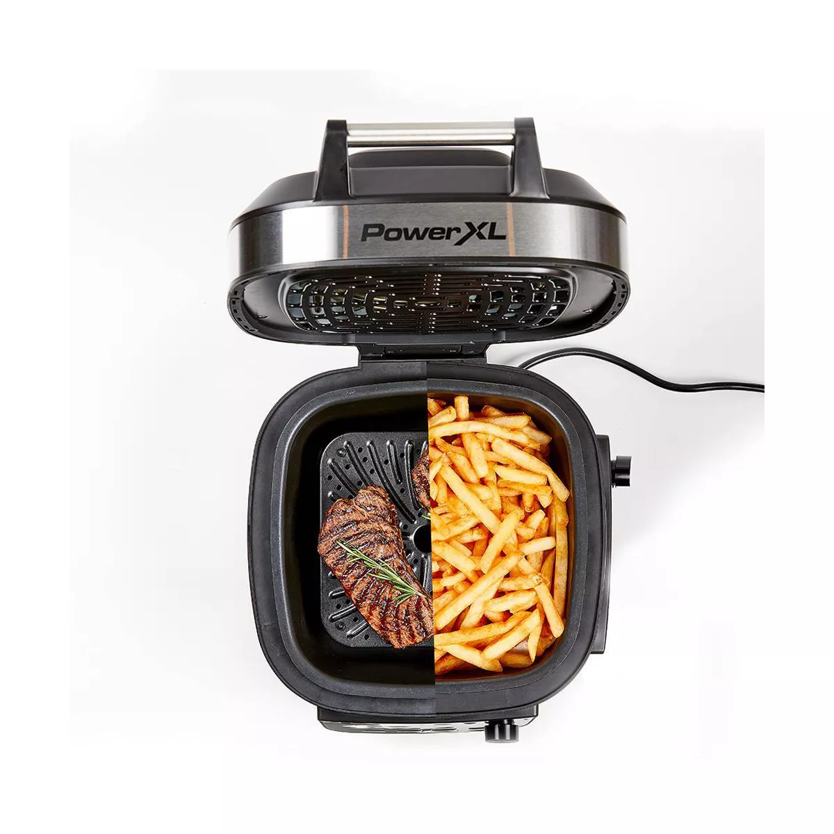 PowerXL Grill Air Fryer Combo - Silver