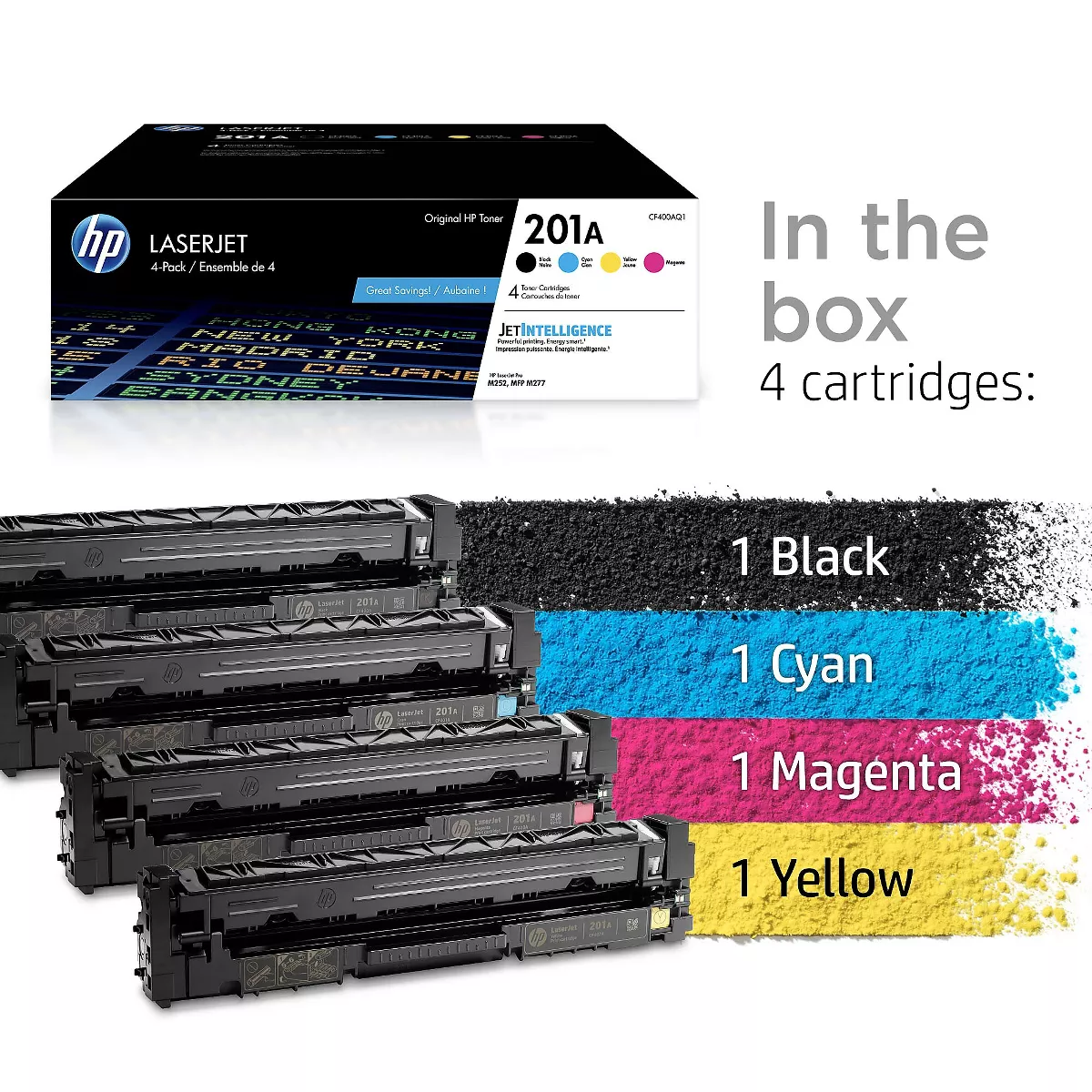 HP Inc. HP 201A (CF400AQ1)Orig Black/Cyan/Mag/Yel Orig LaserJet Cartridges