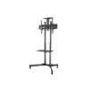 Monoprice TV Wall Mount Bracket Stand Cart With Media Shelf For TVs 32in-70in, Tilt, Max Weight 110lbs, VESA Patterns Up to 600x400, Height Adjustable