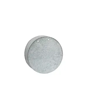 Evergreen 8-inch Galvanized Metal Circle Wall Planter