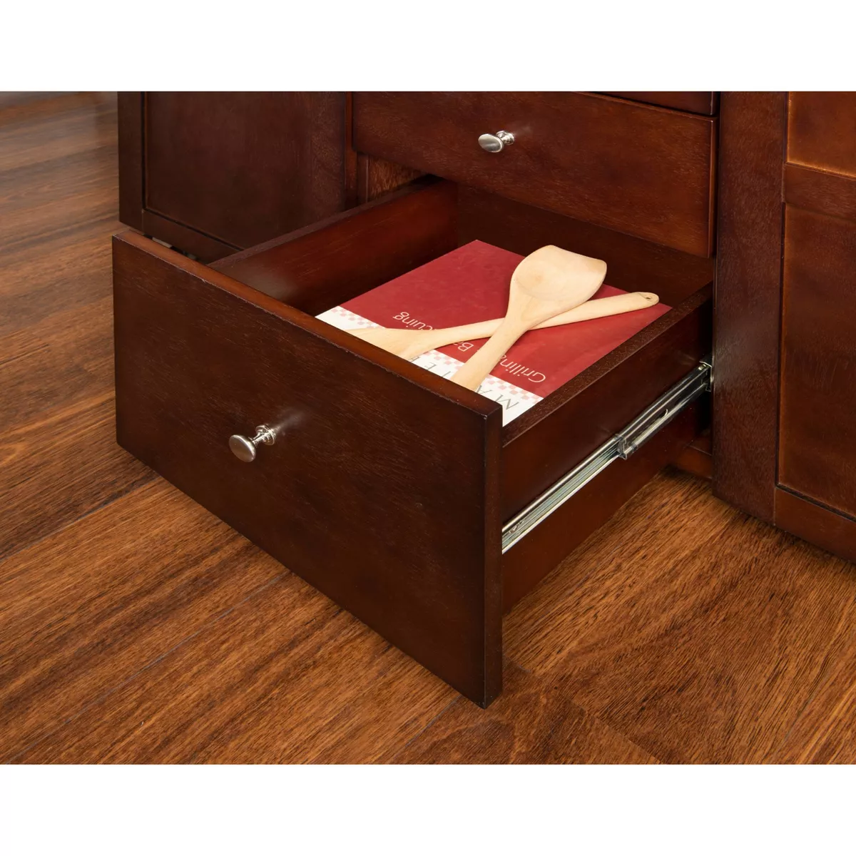 Alanis Kitchen Cart Espresso - Linon