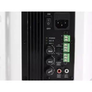 Monoprice 2-Way Active Wall Mount Speakers (Pair) 25W White
