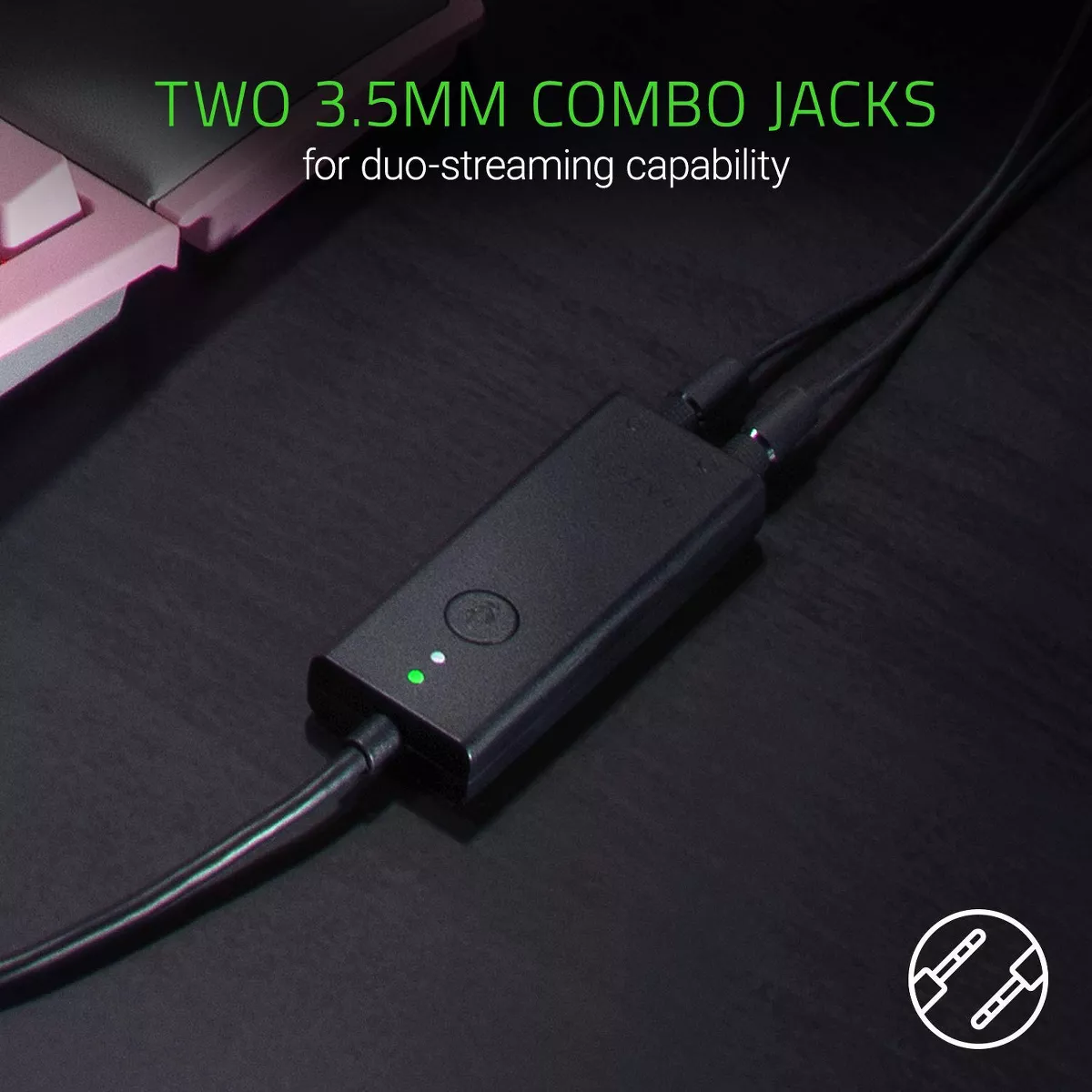 Razer Ifrit In-Ear Streaming Headset with Microphone - USB Audio Enhancer
