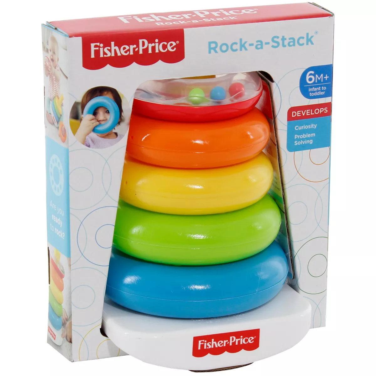 Fisher-Price Rock-a-Stack Sleeve Infant Stacking Toy