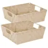 Simplify 2pk Storage Shelf Tote Ivory