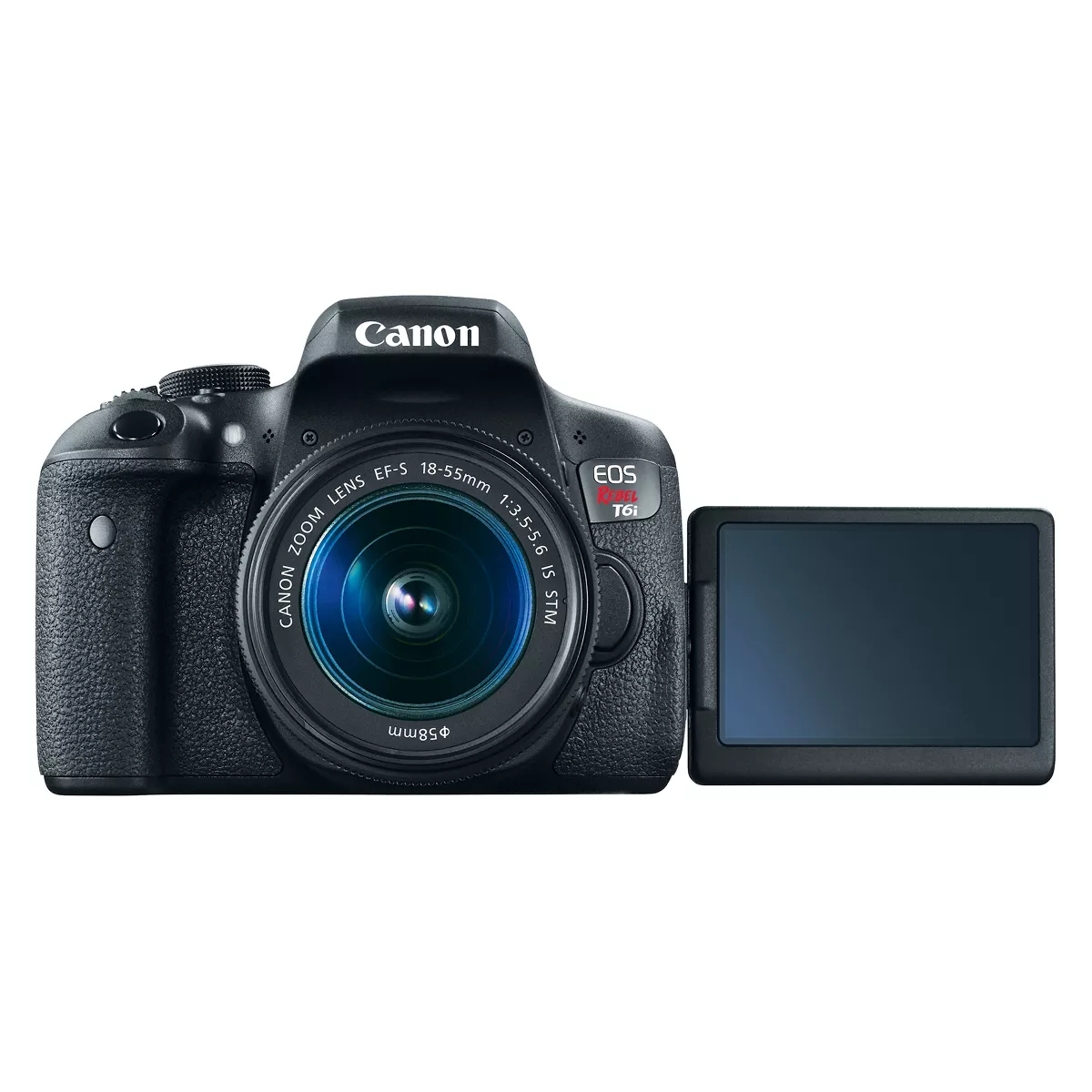 Canon EOS Rebel T6i EF-S 18-55mm IS STM Kit - Black (0591C003)
