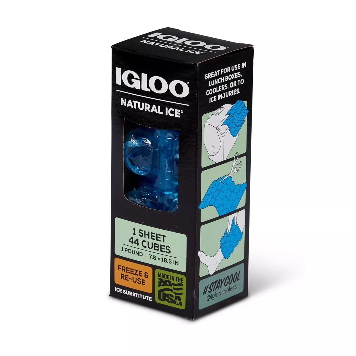 Igloo Natural Refreezable Ice Cubes - 1lb