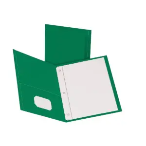 Oxford Twin-Pocket Folders with 3 Fasteners Letter 1/2