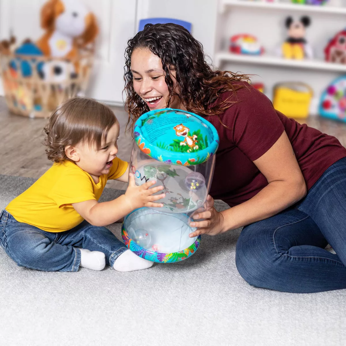 Hoovy Baby Roller inflatable with rattle and lights