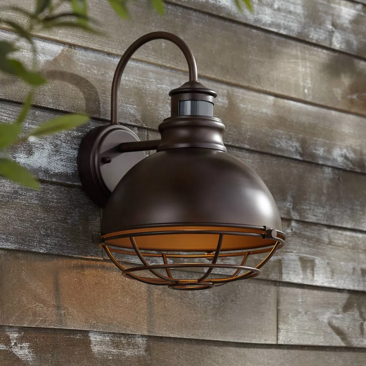 John Timberland Industrial Outdoor Wall Light Fixture Urban Barn Oiled Bronze 14