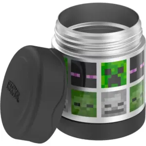 THERMOS FUNTAINER 10 Ounce Stainless Steel Kids Food Jar, Minecraft