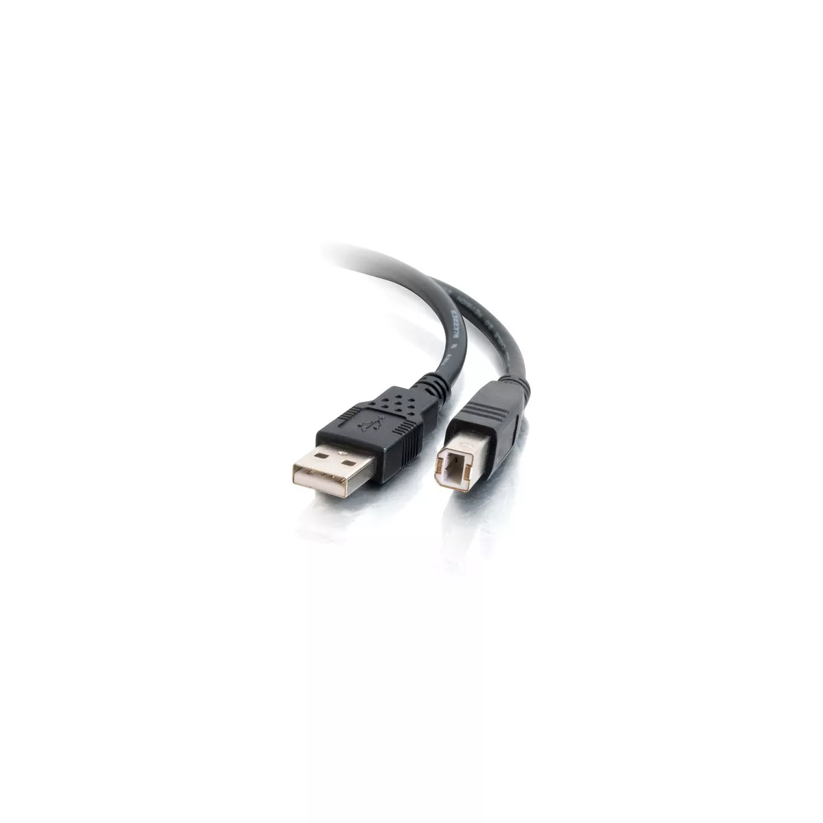 C2G 1m USB 2.0 A to B Cable for Printers and USB Devices - Black - 3ft - Type A Male USB - Type B Male USB - 3.28ft - Black