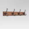 Tisbury Hook Rack - Walnut & Soft iron - Threshold™