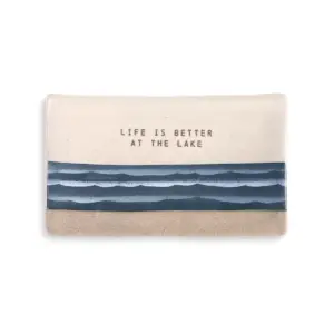 DEMDACO Life is Better at the Lake Spoon Rest blue