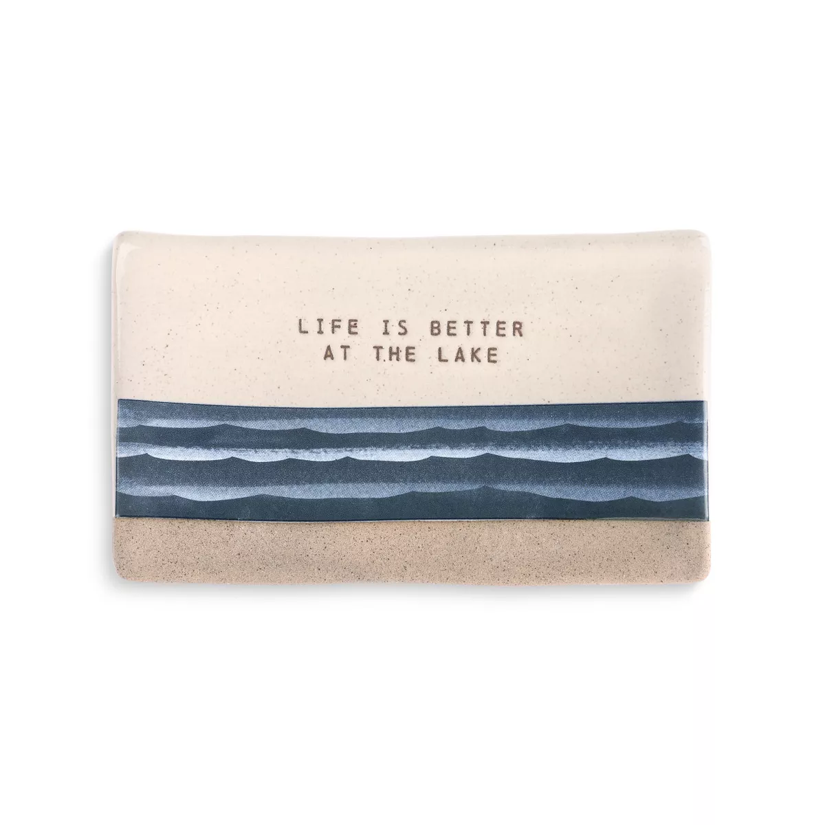 DEMDACO Life is Better at the Lake Spoon Rest blue
