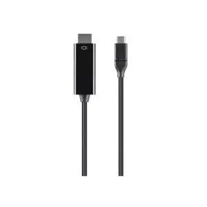 Monoprice USB & Lightning Cable - 6 Feet - Black | USB 3.1 Type-C to HDMI Cable 4K@30Hz