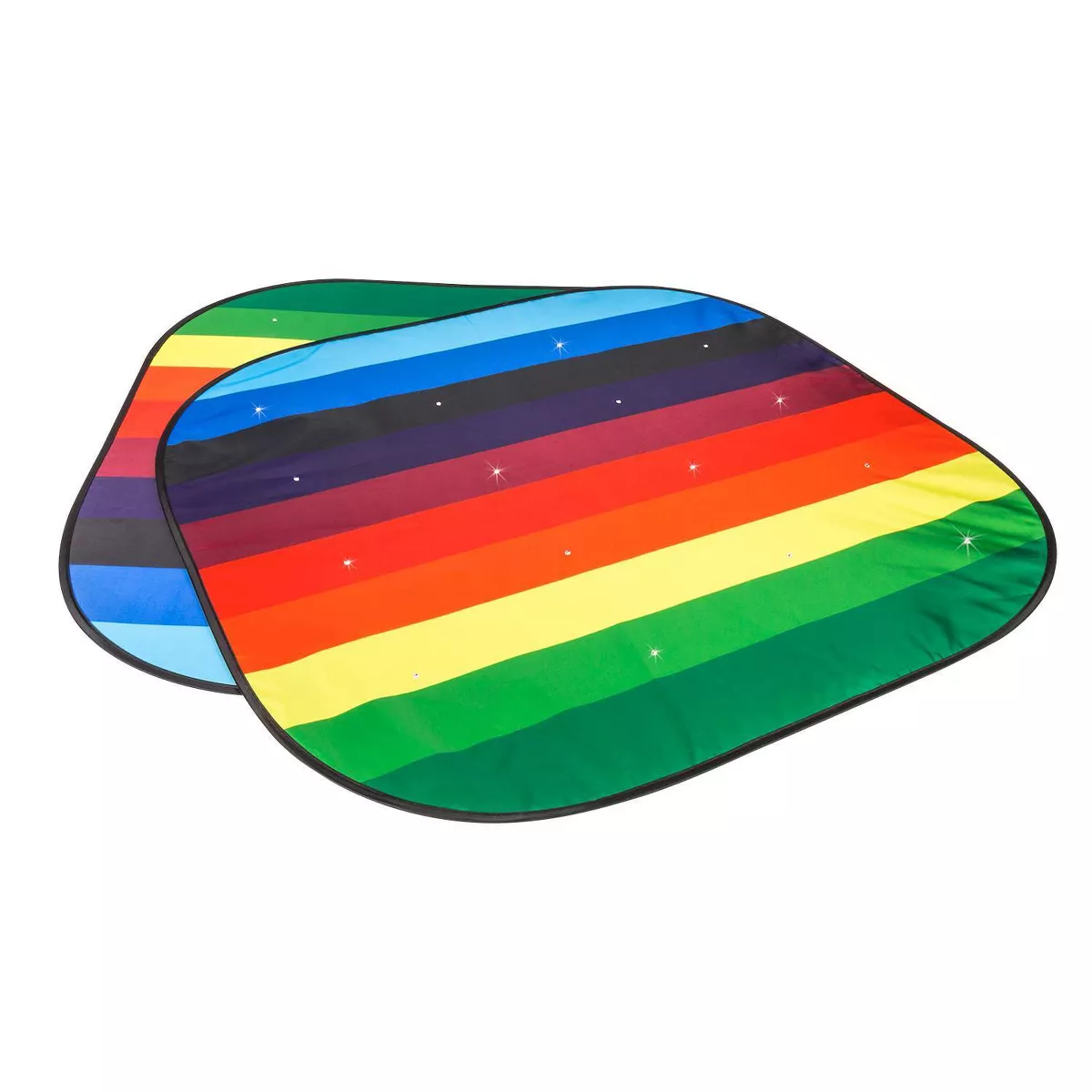 LUNNA 1pc Rainbow Love Twist Sunshade Embellished with Swarovski Crystals