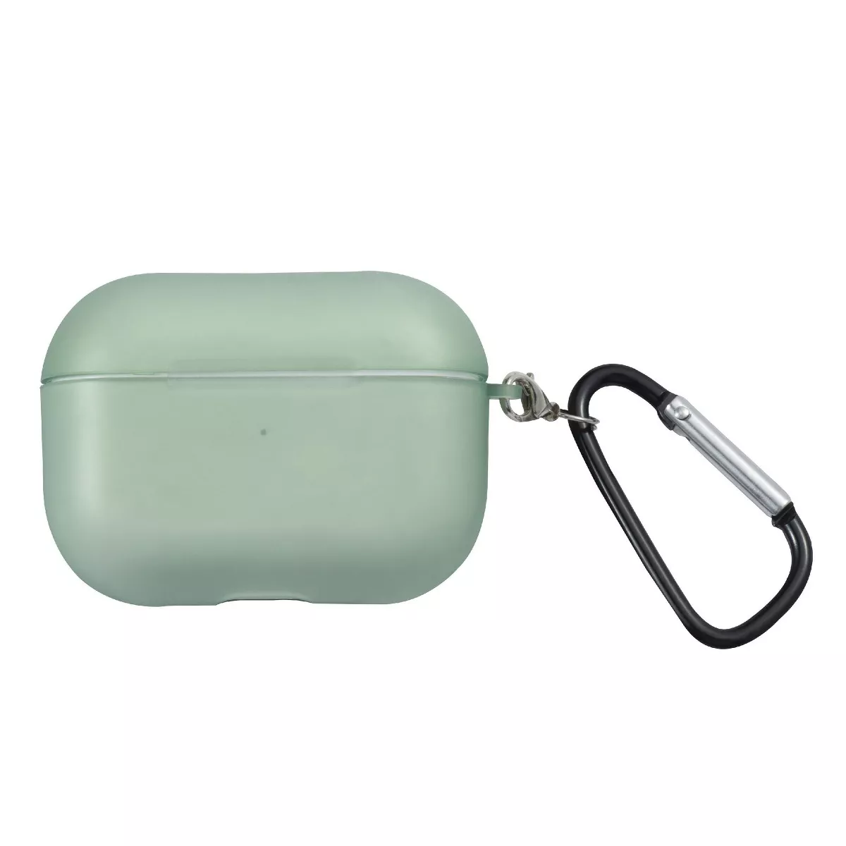 Insten Translucent Matte Case for Airpods Pro, Ultra-Thin Soft TPU Skin Cover Charging Case with Keychain, Green