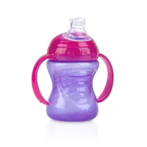 Nuby Bin Cup Super Spout Trainer- 8oz - Colors May Vary