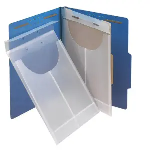 Smead Two-Hole Letter/Legal Poly Expanding Jackets Legal/Letter Poly Clear 24/Box 68191