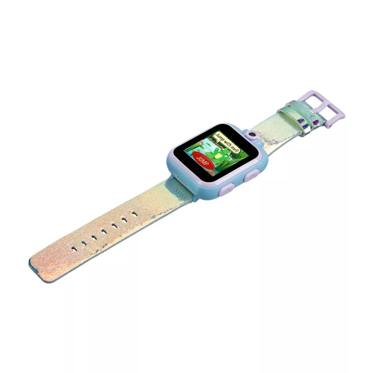 PlayZoom Interactive Educational Smartwatch for Kids 48mm - Rainbow Holographic Band