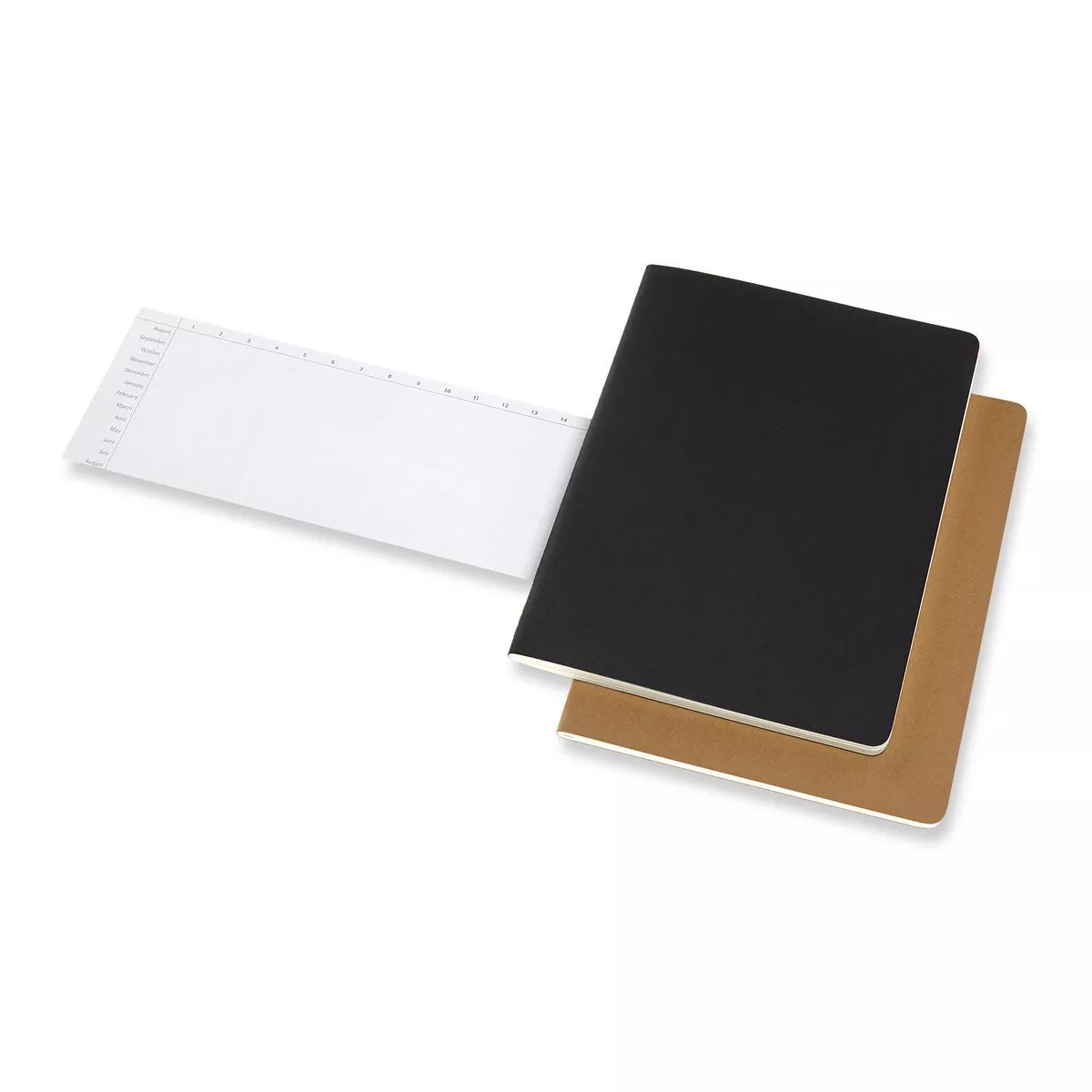 Moleskine Lined Professional Journal XL Cahier Black/Kraft