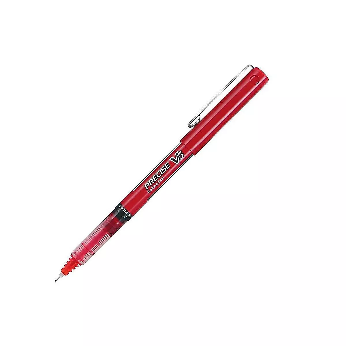 Pilot Precise V5 Rollerball Pens Extra Fine Point Red Ink 5 Pack (26012) 379739