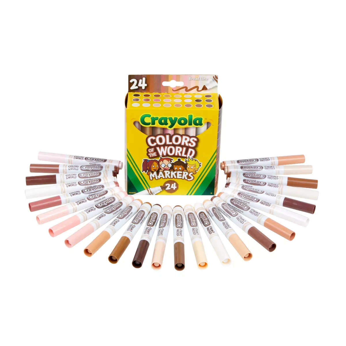 Crayola 24ct Colors of the World Markers