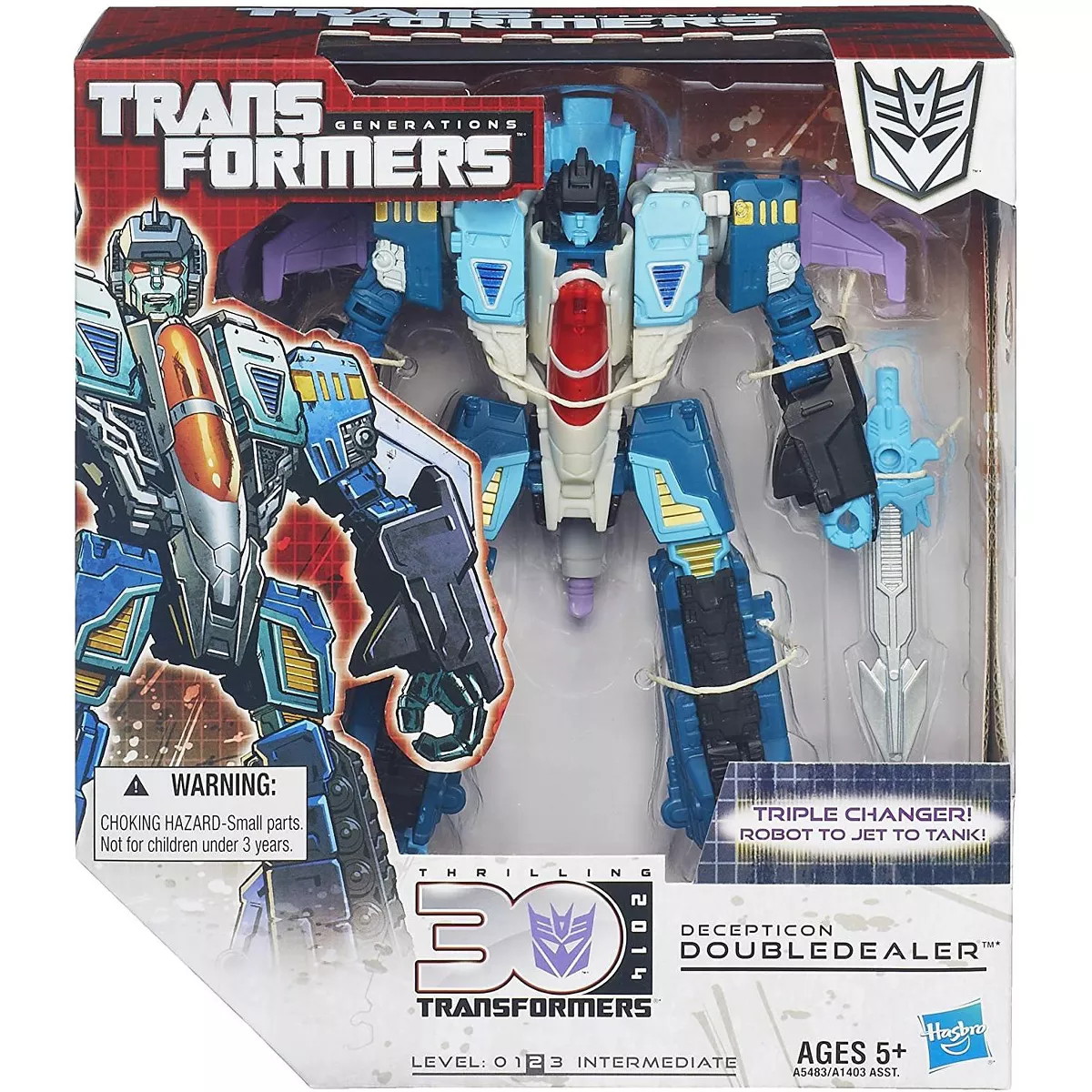 Voyager Class Decepticon Doubledealer | Transformers Generations Thrilling 30 Action figures